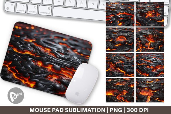 Molten Lava Mouse Pad: Desk Art That Works
