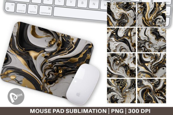 Mouse Pad Black White Marble Gold: When Aesthetics Meet Everyday Performance