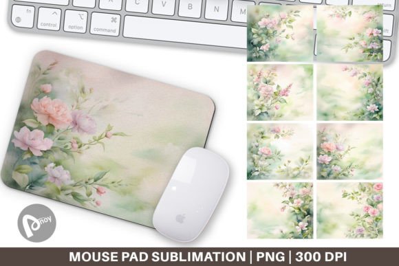 Mouse Pad Watercolor Spring Greenery: A Fresh Take on Desk Comfort and Style