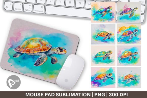 Mouse Pad Watercolor Turtle: A Gentle Companion for Your Daily Workflow